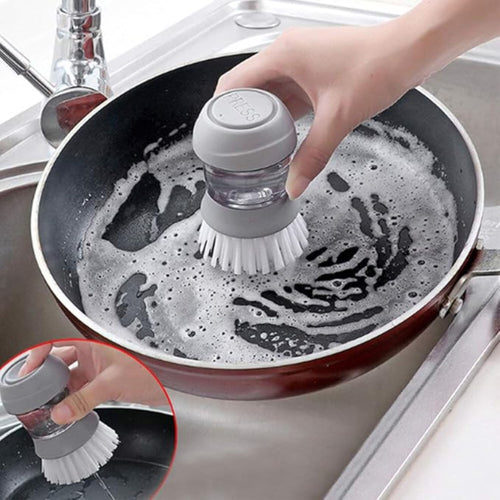 Cepillo Limpiador Con Dispenser de jabon